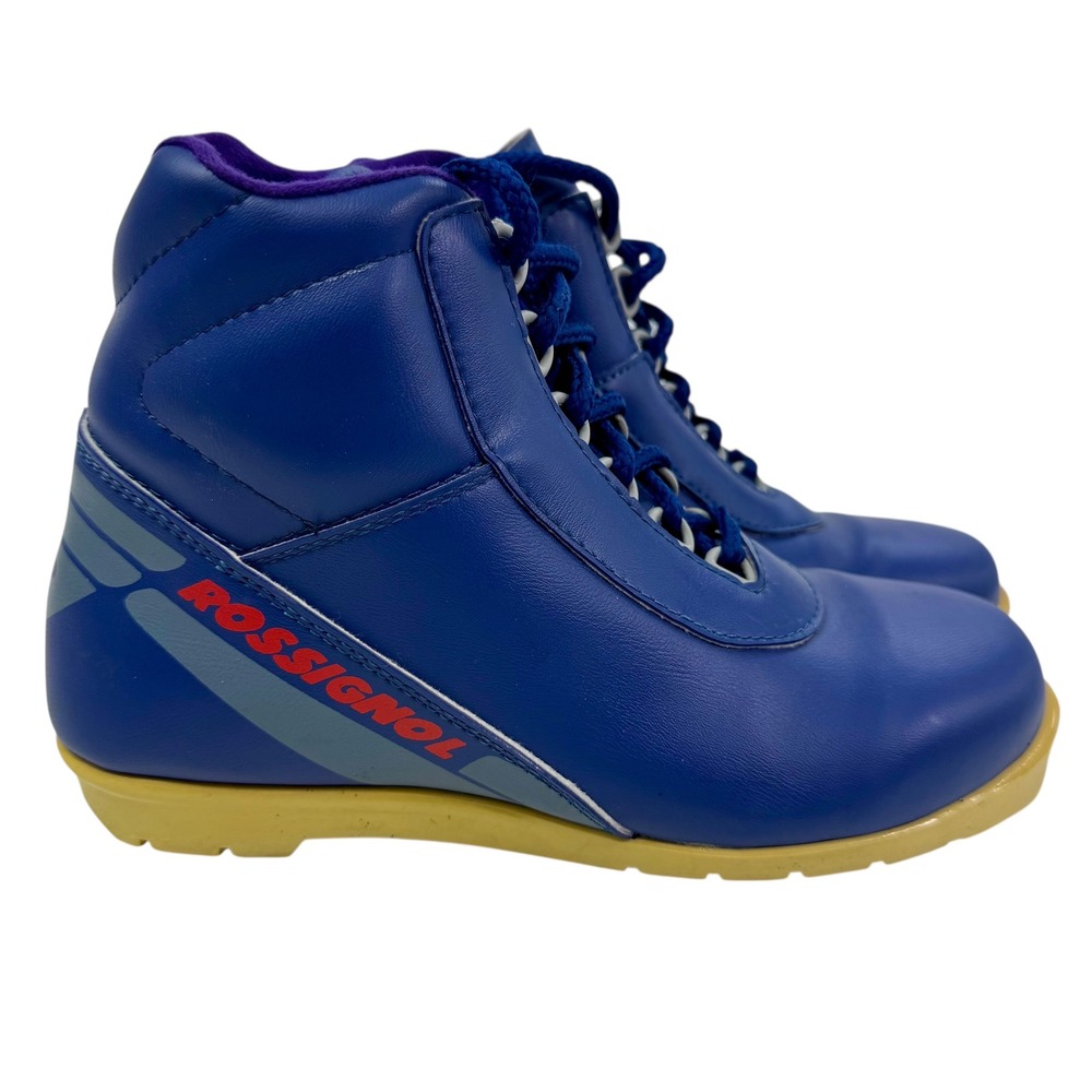 Rossignol Vintage Blue NNN Cross Country Ski Boots Made in Italy Women aprox‎ 8